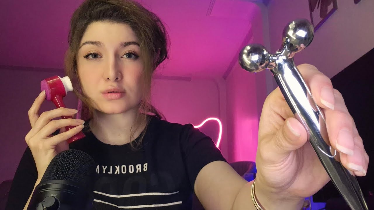 ASMR Facial Skincare| ای اس ام آر مراقبت پوستی و فیشال با صدای آرامش بخش