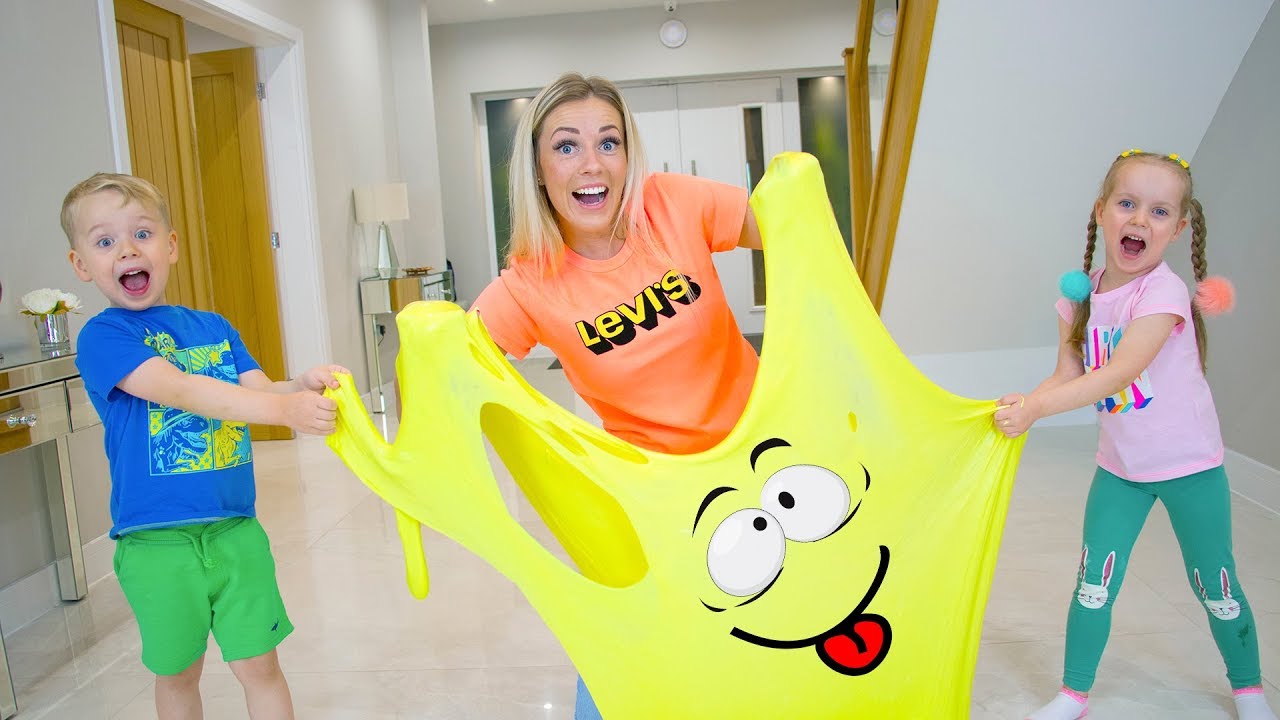 Slime Experiment! Gaby and Alex play with SLIME and have FUN Part 3