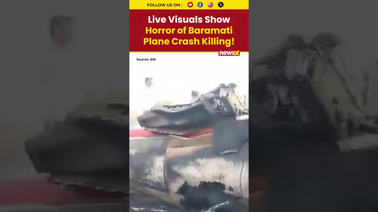 Exclusive First Footage from Baramati Plane Crash Site with Ajit Pawar Among Dead