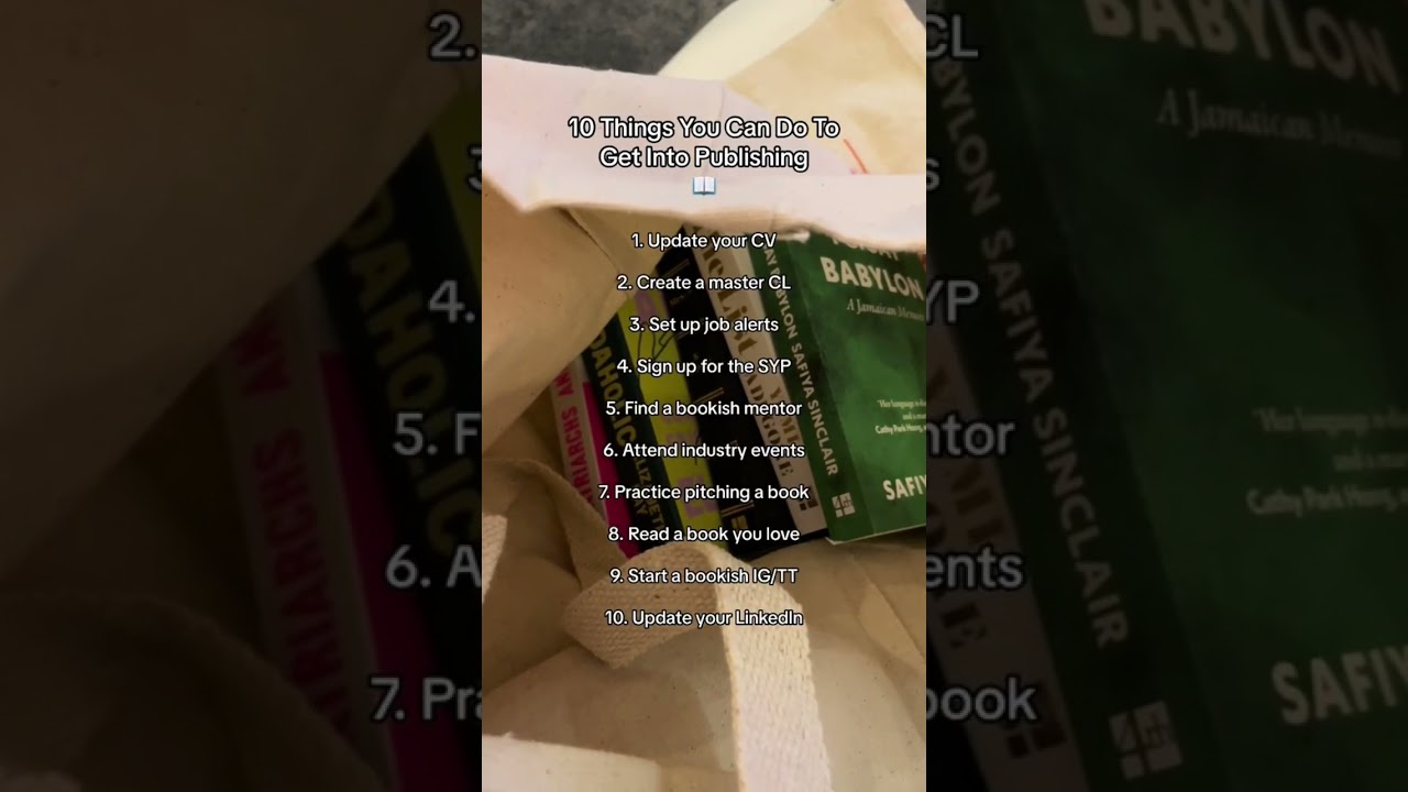 10 things you can do to get into publishing 📖 #publishingtips #publishinglife #bookishgirl