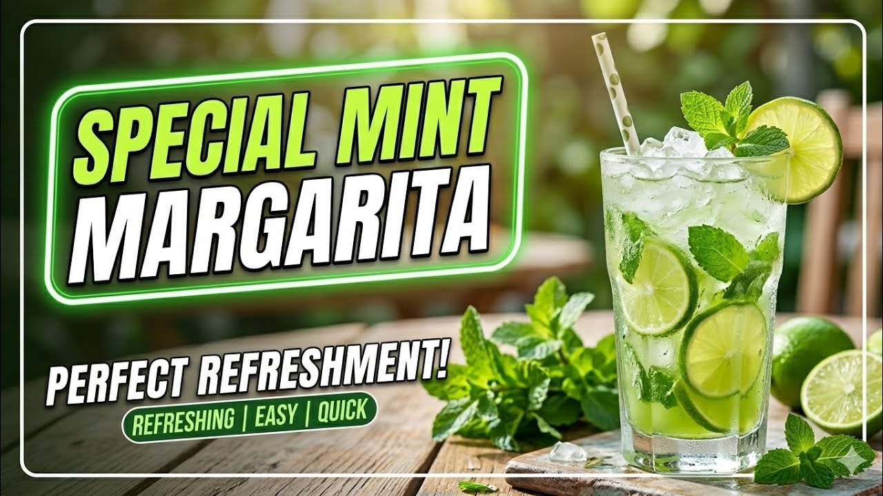 Mint Margarita | Fresh Thandi Mint Margarita Recipe | Summer Special Drink