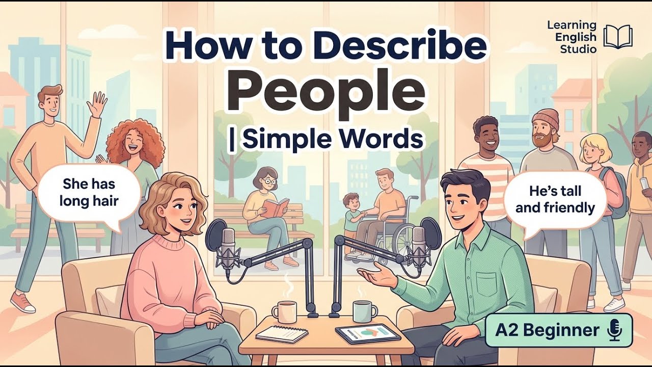 How to Describe People in English | English Practice | English podcast | episode 14