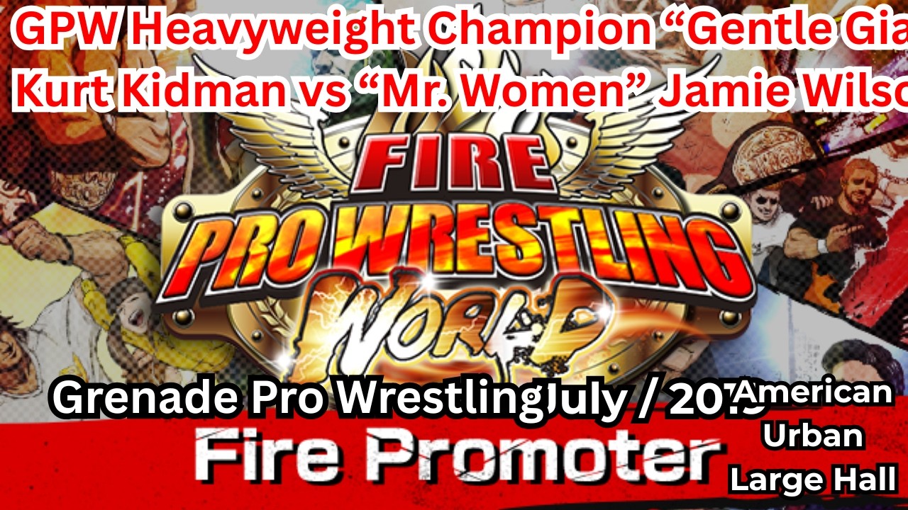 Fire Pro Wrestling World CP 🆚 CP: Fire Promoter: GPW (July.2019) | No Commentary Stream