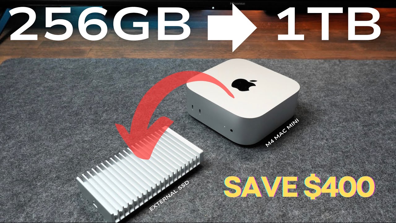 Обновите M4 Mac Mini до 1 ТБ | Установите внешний SSD в качестве основного накопителя!