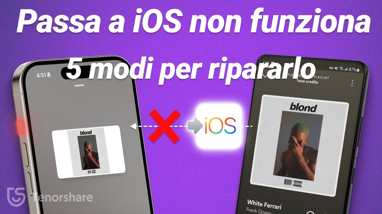 [2024] Passa a iOS non funziona? Bloccato su Preparazione/Rimanente? Non si connette? Risolvi ora!🧐