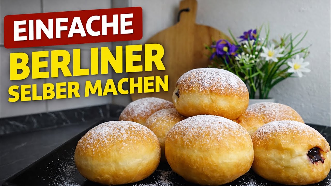 Fluffige Berliner 😋 einfach selbst gemacht