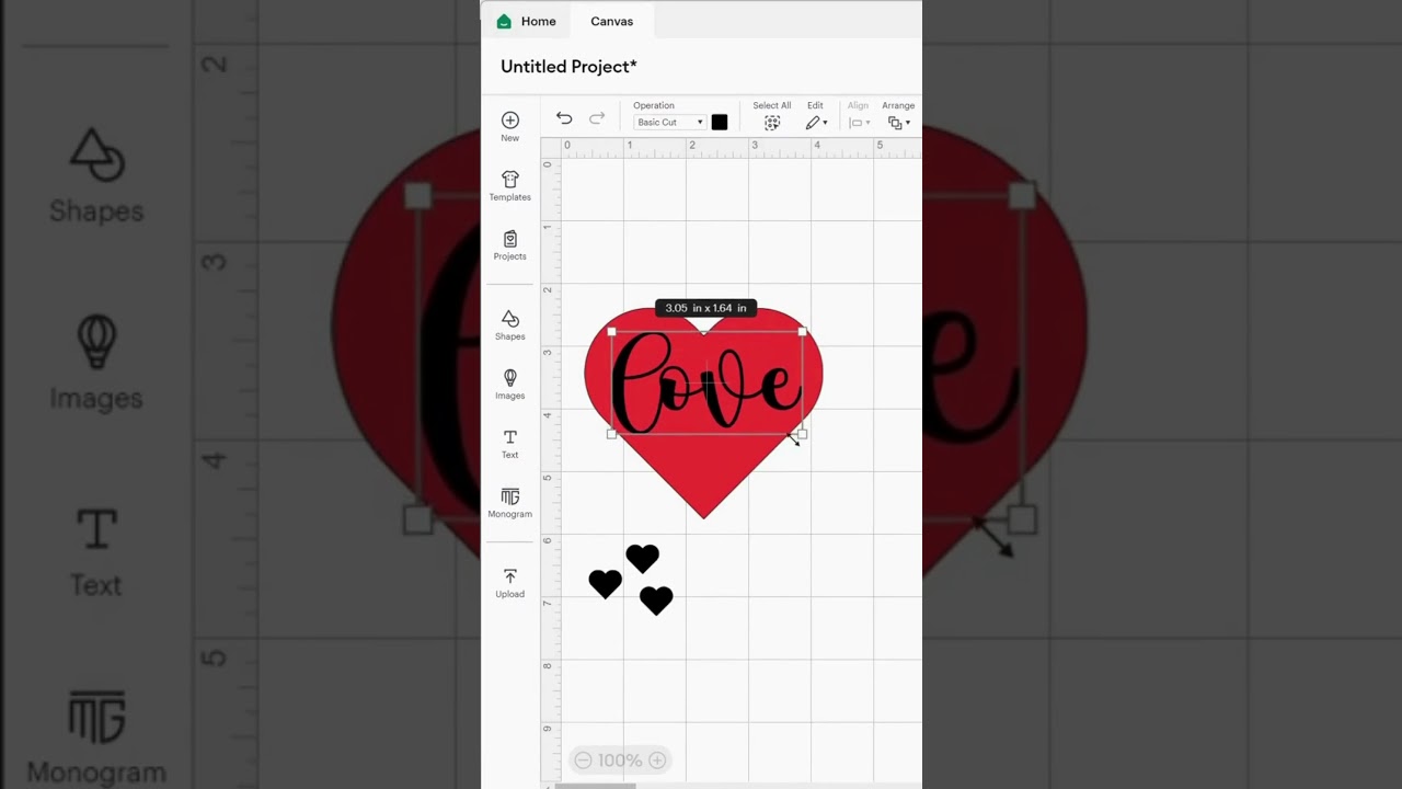 How to Cut Out Text & Shapes from Another Shape in Cricut Design Space  #cricuttips  #designspace