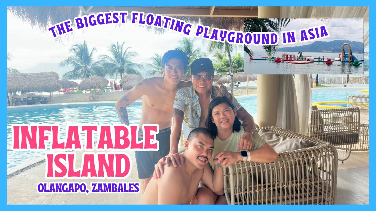 INFLATABLE ISLAND, OLONGAPO, ZAMBALES, PHILIPPINES - THE BIGGEST FLOATING PLAYGROUND IN ASIA