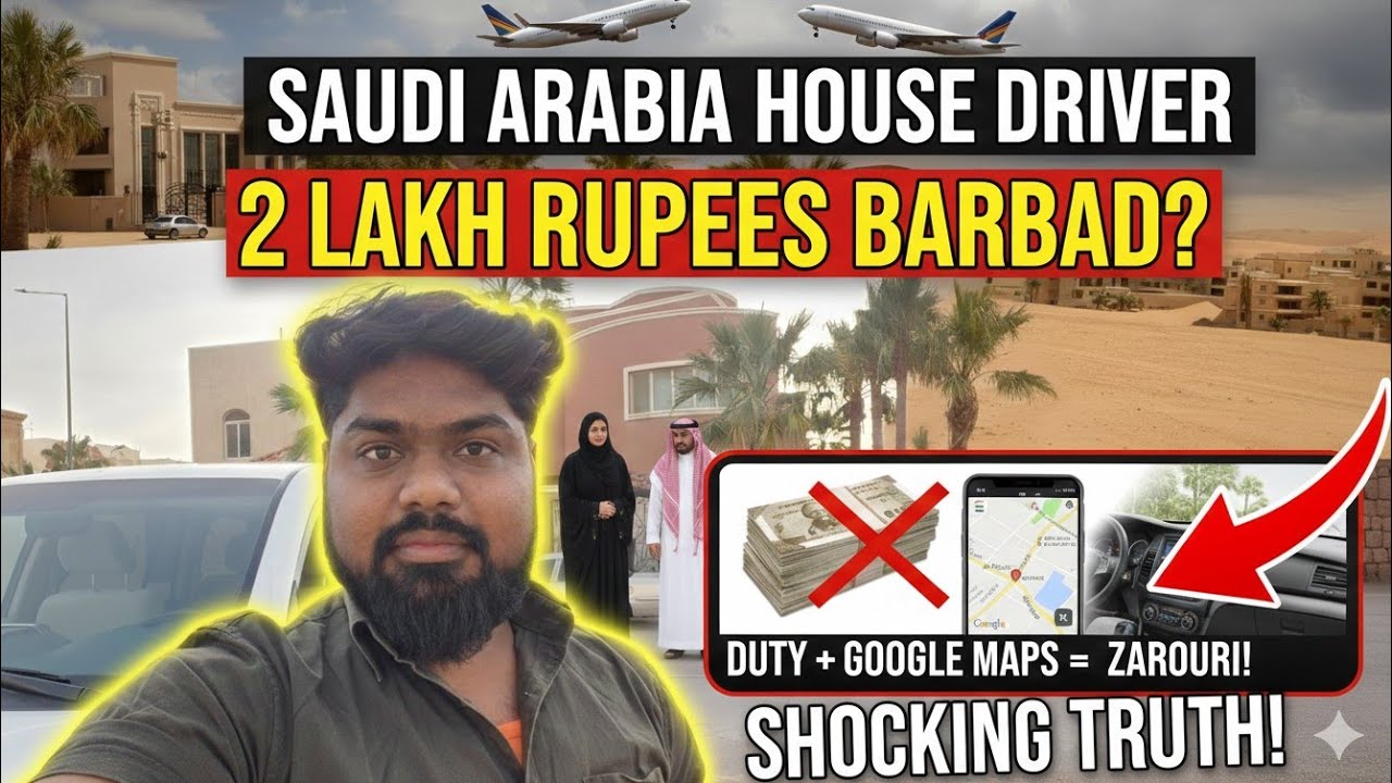 सऊदी अरब House Driver बनने से पहले ये देख लो वरना ₹2 लाख बर्बाद! 🇸🇦 House Driver Job in Saudi Arabia