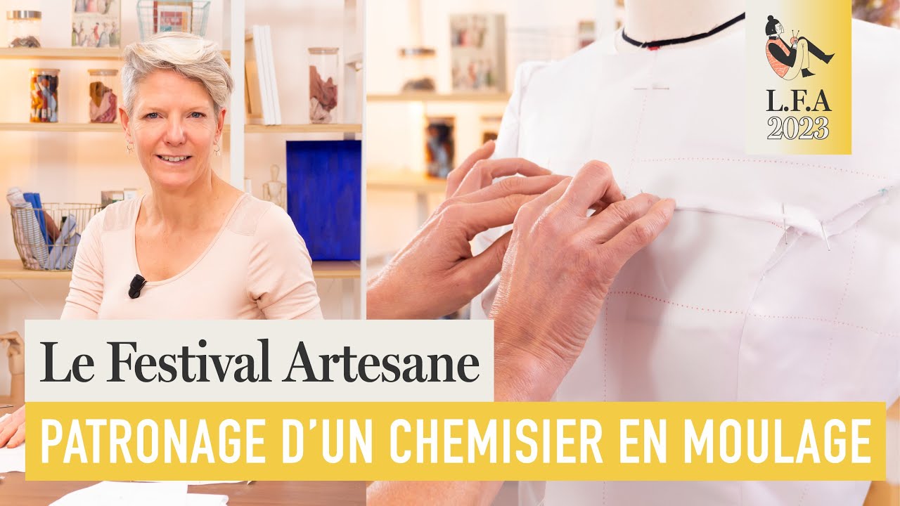 Comment faire le patronage d'un chemisier en moulage avec Sophie Valantoine - Festival Artesane