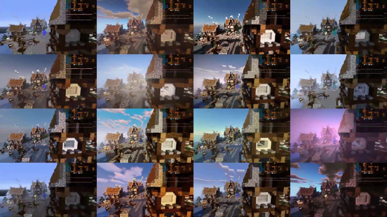 Intel HD 630 Minecraft Shader Showdown.