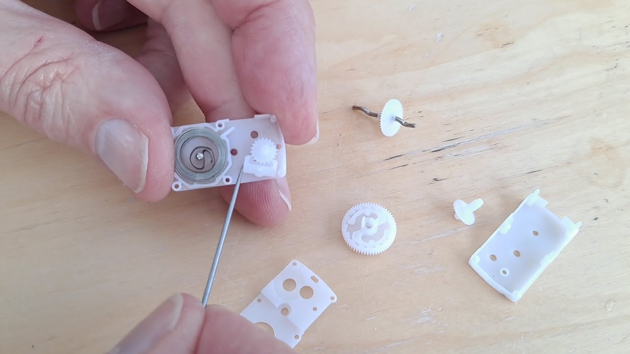 Inside a small Wind Up motor
