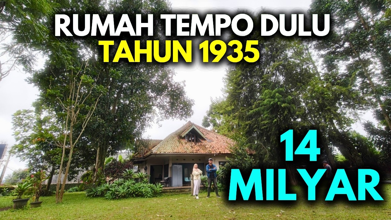 JUAL RUMAH LUAS KLASIK JAMAN BELANDA DI LEMBANG | COCOK USAHA, VILLA & INVESTASI