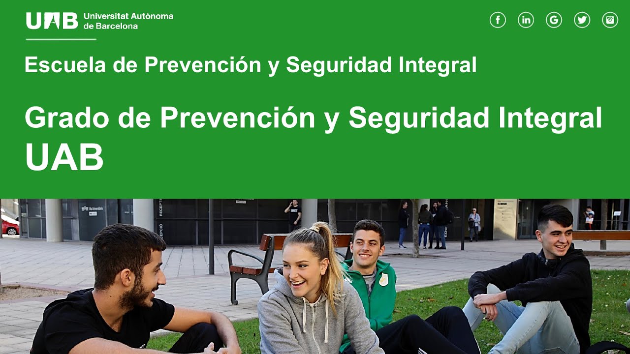 Sesión informativa sobre el Grado en Prevención y Seguridad Integral de la UAB