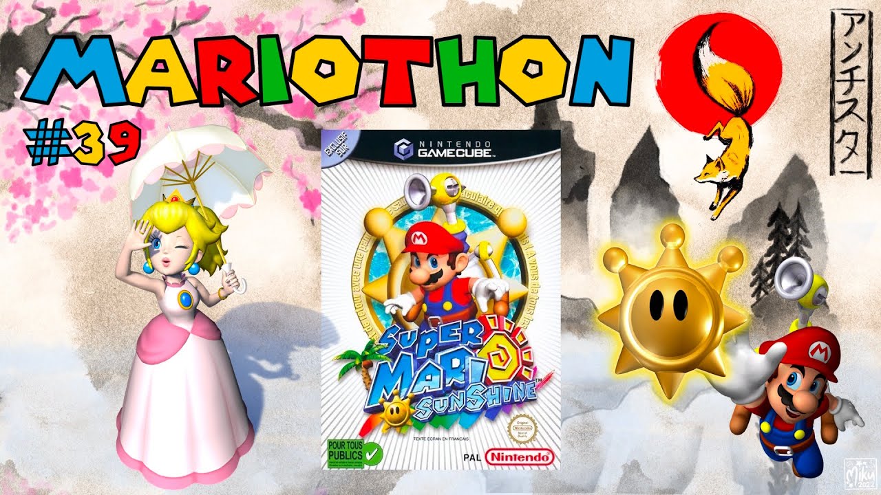 MARIOTHON #39 – Let's play SUPER MARIO SUNSHINE sur NINTENDO GAME CUBE (partie 1)
