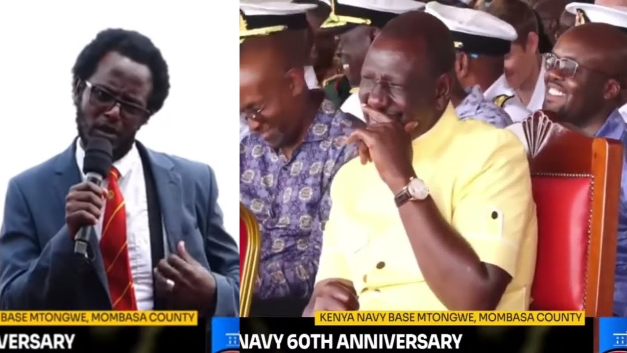SEE HOW FUNNY COMEDIAN PROFF HAMO CRACKED PRESIDENT RUTO AND SOLDIERS WITH JOKES IN MOMBASA!