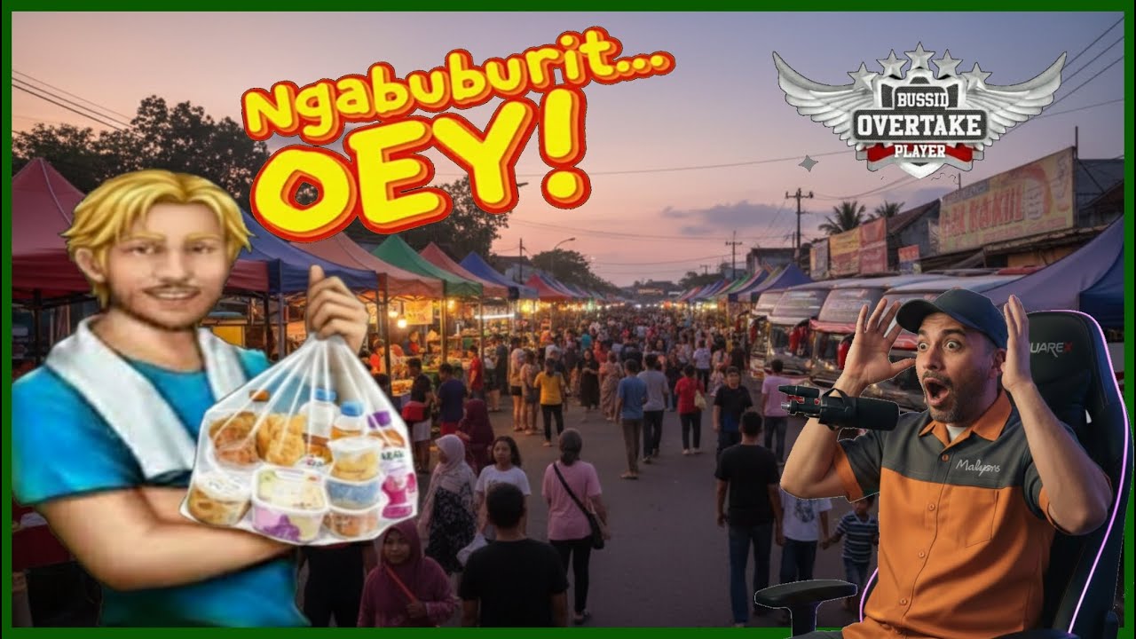 🔴LIVE Ngabuburit 🍉🍞 | MABAR Bus Simulator Indonesia 😎