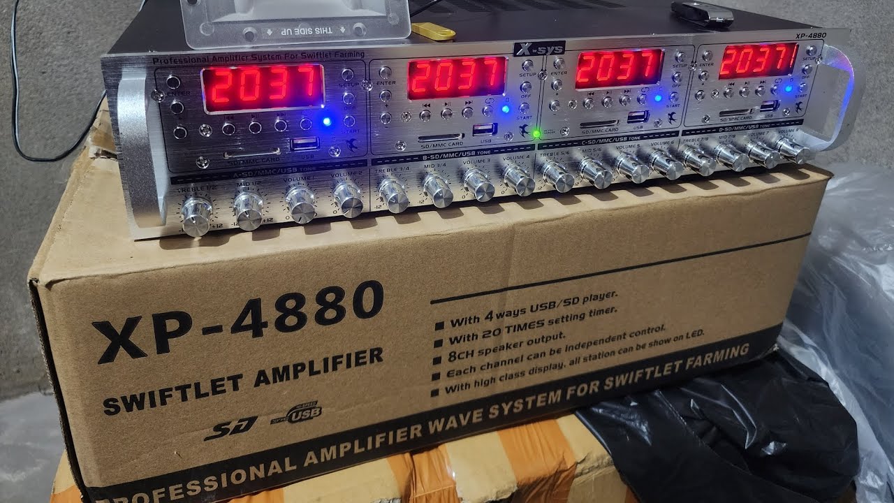 Cara Seting Timer Ampli walet  XP 4880