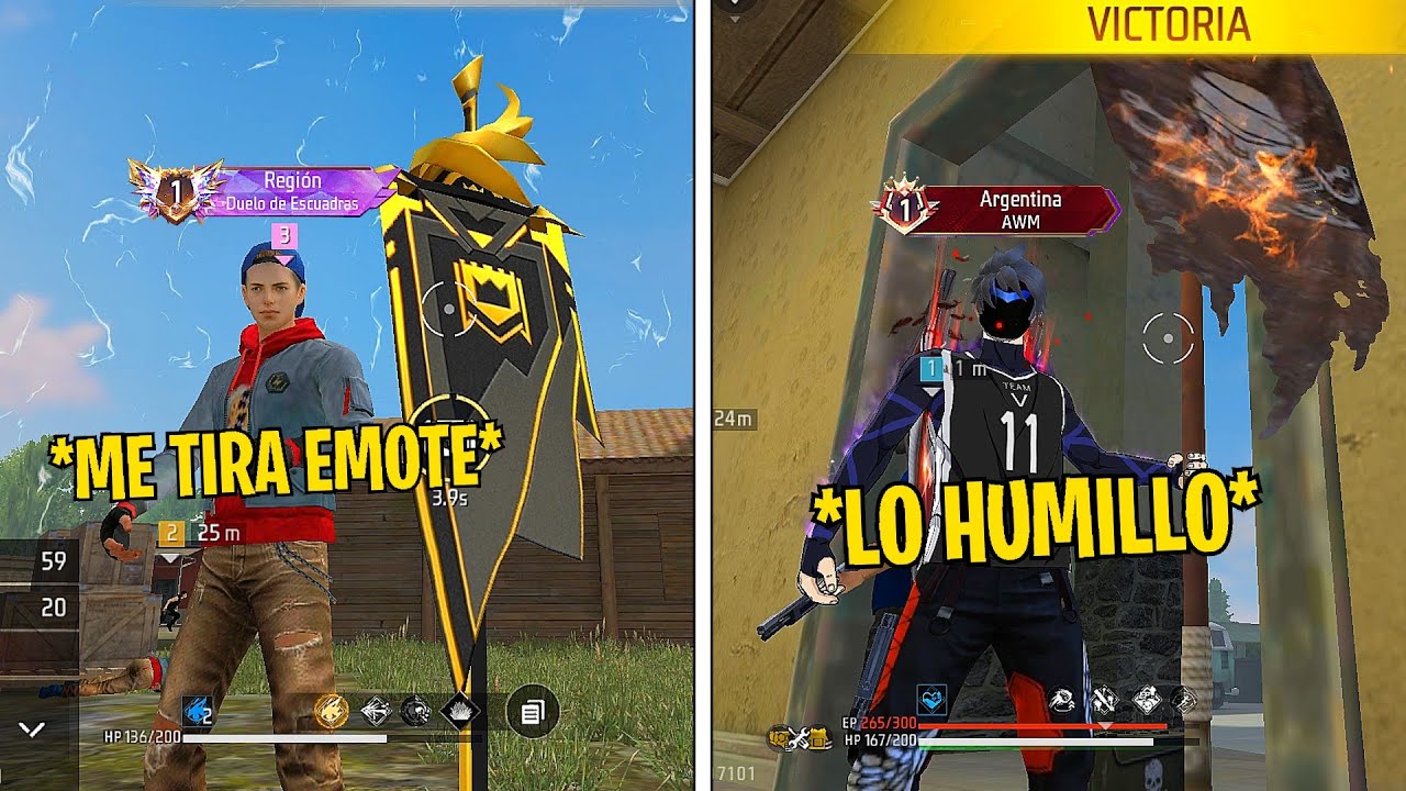 Tops Globales Me Tiran Emote Pero Les Emparejo De Nuevo Y Esto Paso ☠️ FREE FIRE