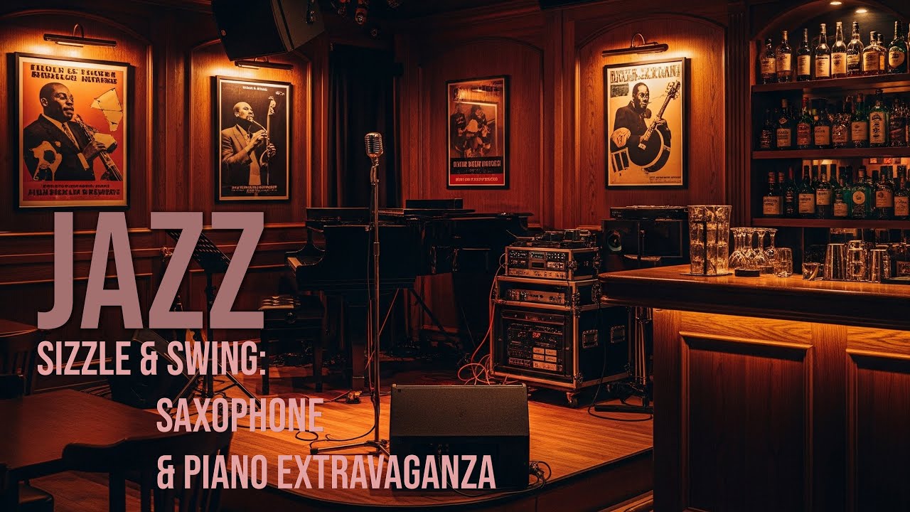 3hrs Swing Jazz of 50s and 60s - Sizzle & Swing: Saxophone & Piano Extravaganza