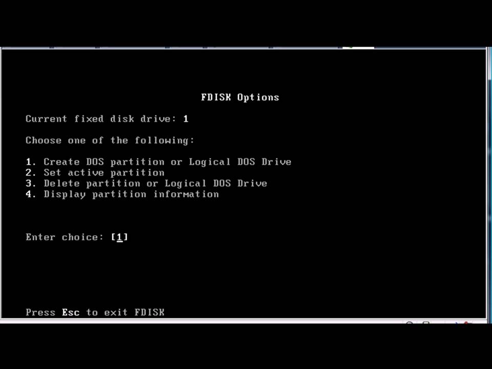 FDISK -  FORMAT - Windows 98