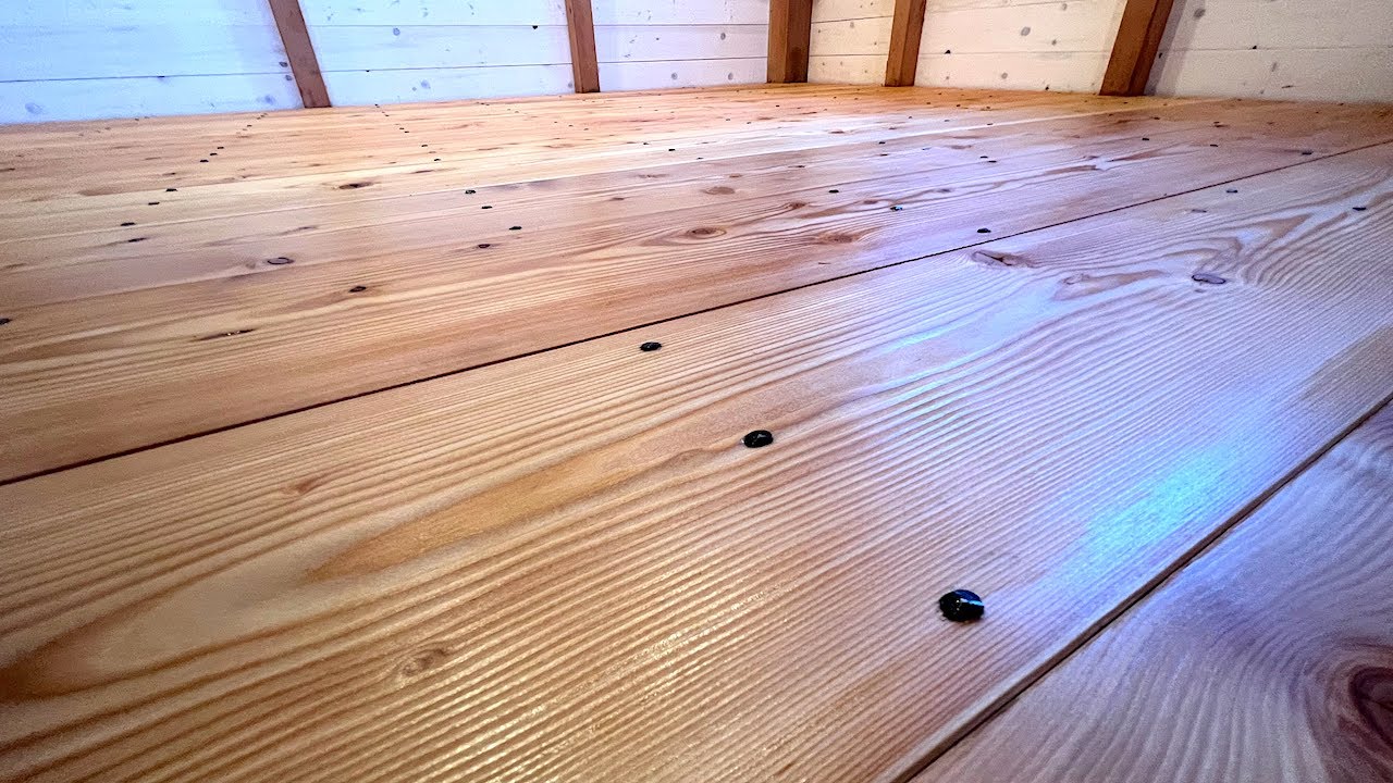 Installing The Flooring In My Off Grid Cabin!!!