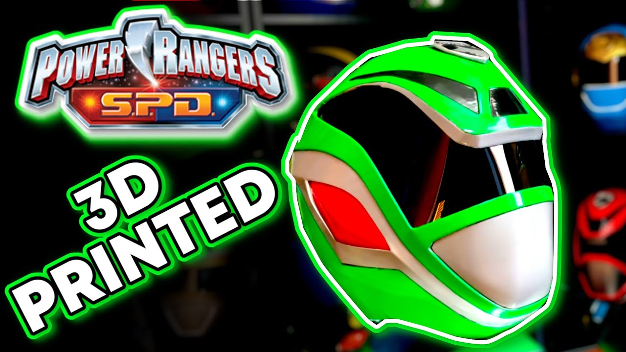 3D Printing & Finishing a Power Rangers SPD Green Ranger Helmet