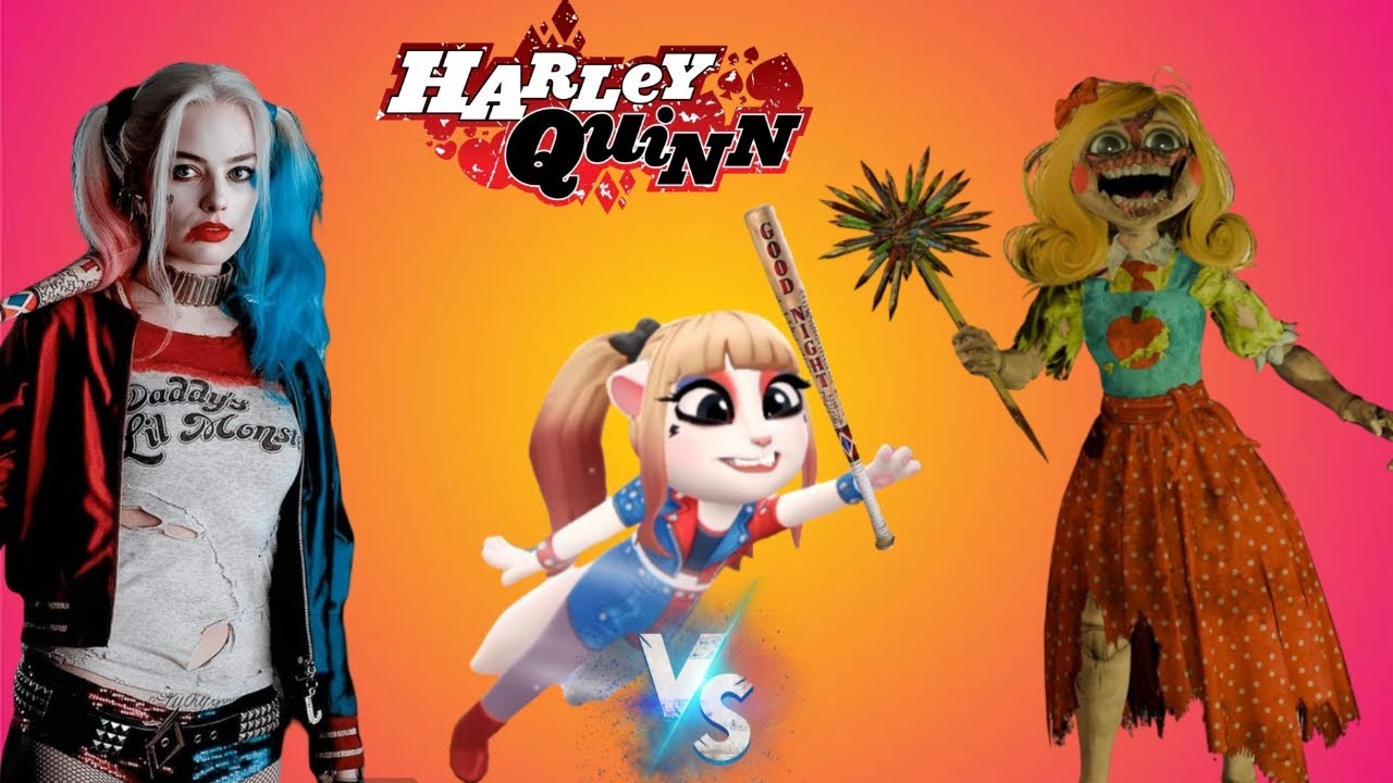 Harley Quinn makeover my talking Angela 2 #harleyquinn #mytalkingangela2