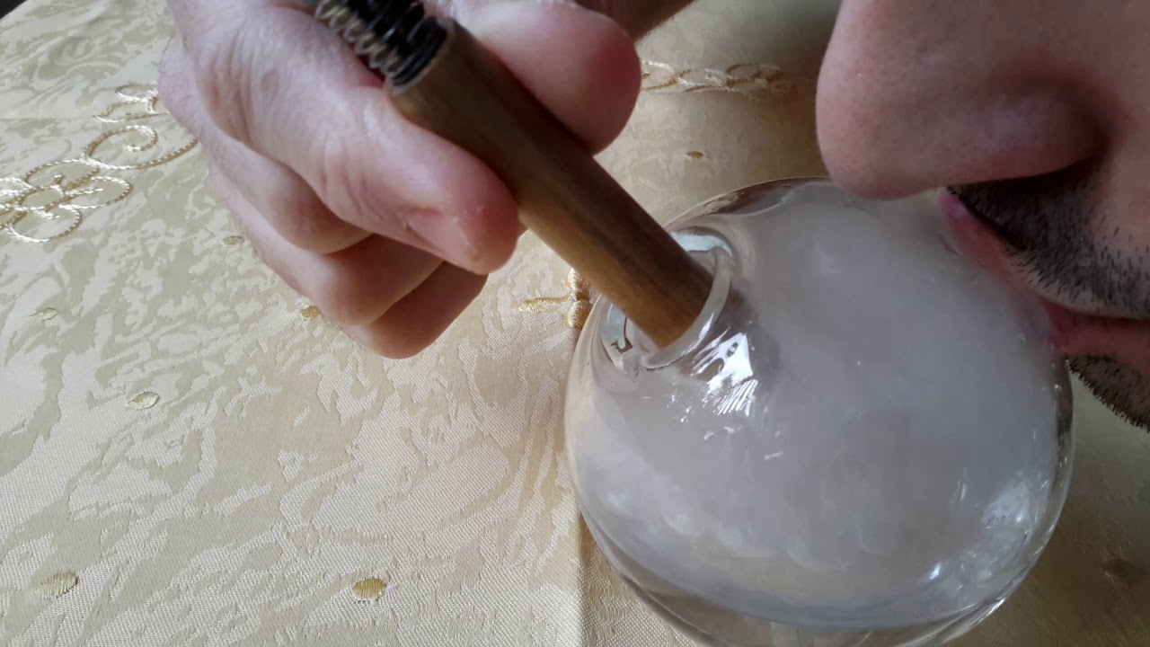 [short function vid] a VapCap hit through a small ball water pipe