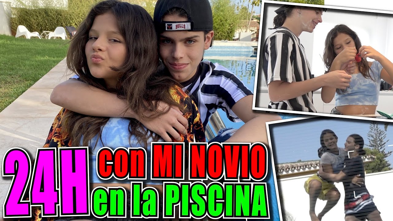 🔥¡¡PASO 24 HORAS con MI NOVIO en LA PISCINA !! 🔥 PASO UN DIA CON SAMU por PRIMERA VEZ