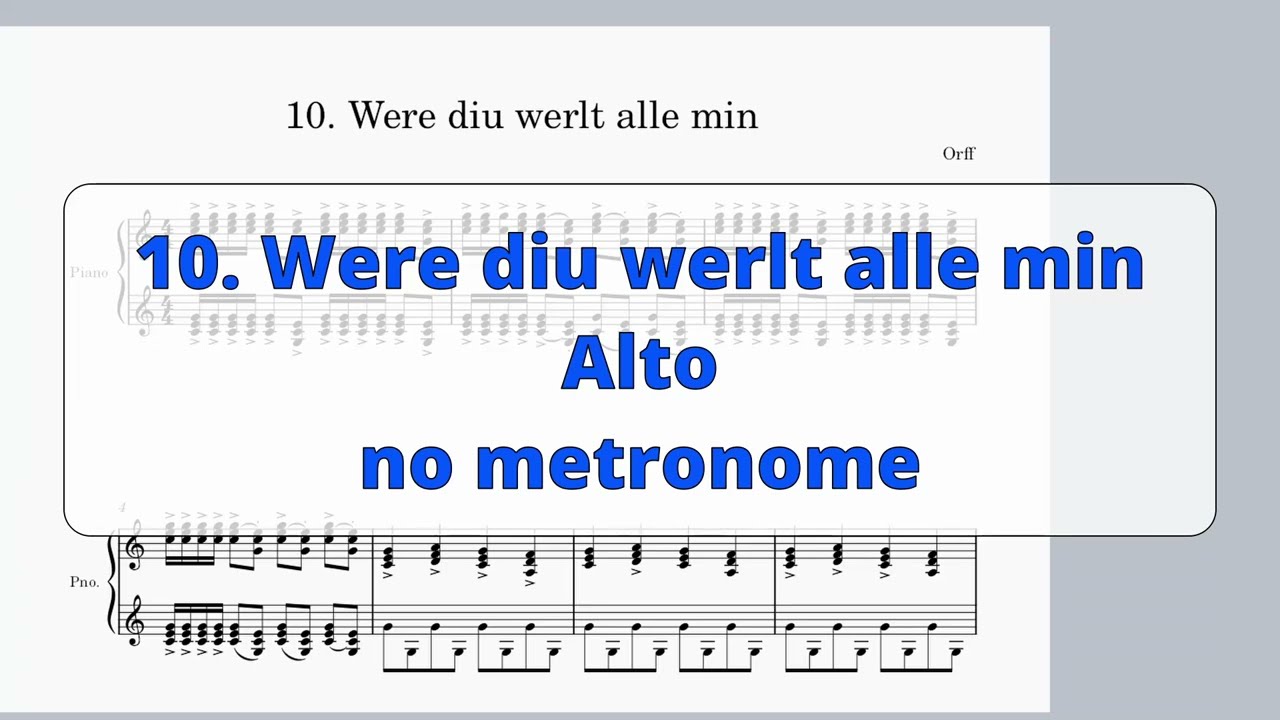 A - 10. Were diu werlt alle min
