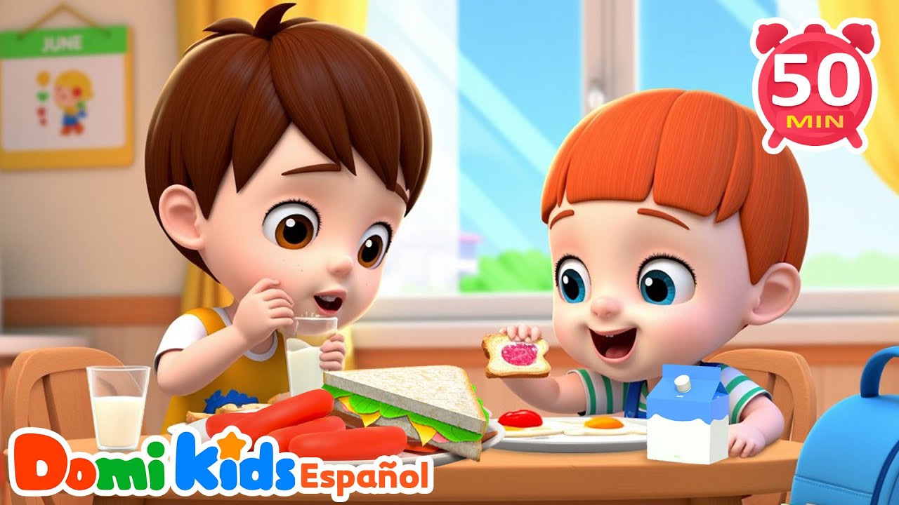 🍳Desayuno Saludable Song | Aprende Buenos Hábitos | Canciones Infantiles | Domi Kids |LEFUN Kids TV