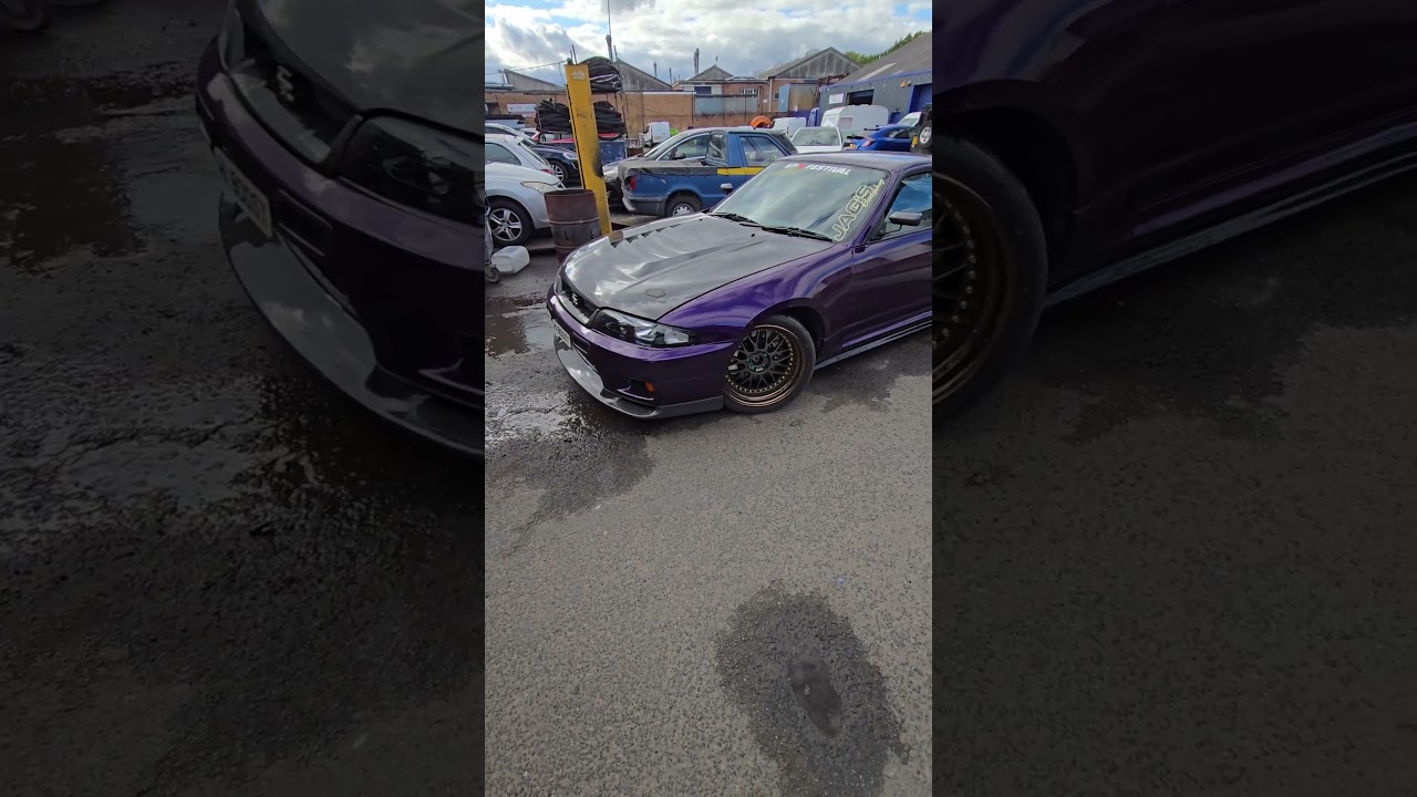 1000bhp nissan r33 gtr midnight purple wide body  #jdm #1000hp #rb26dett #linkecu #singleturbo #gtr