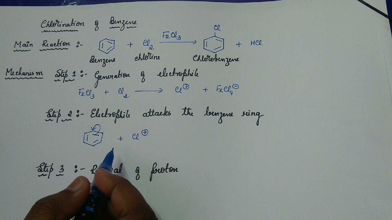 15: Chlorination of Benzene - Mechanism