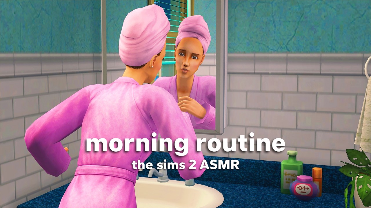 relaxing morning routine 🧼 the sims 2 asmr