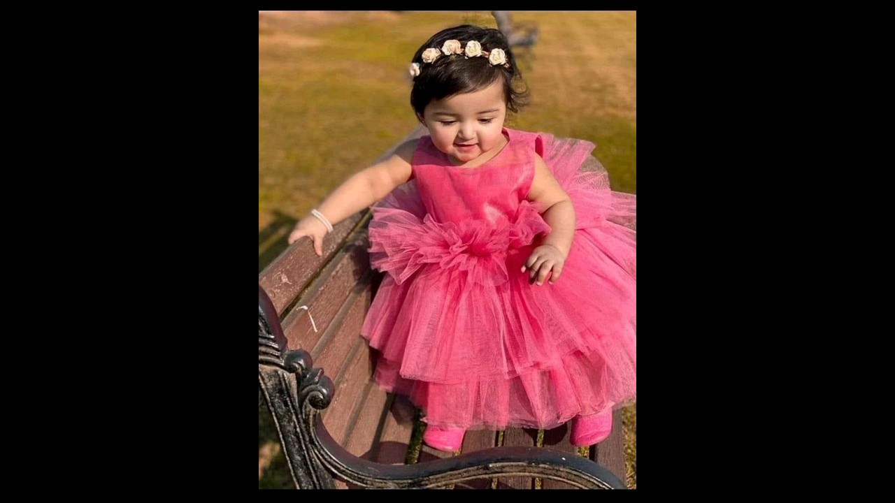 Cute first birthday frock ideas for baby girls#princess dress#partywear#kids fashion#youtubeshorts