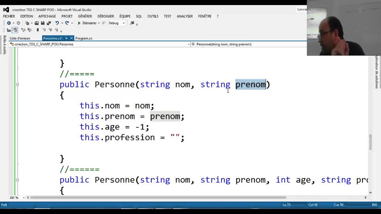C sharp POO TP 3 :  héritage te polymorphisme