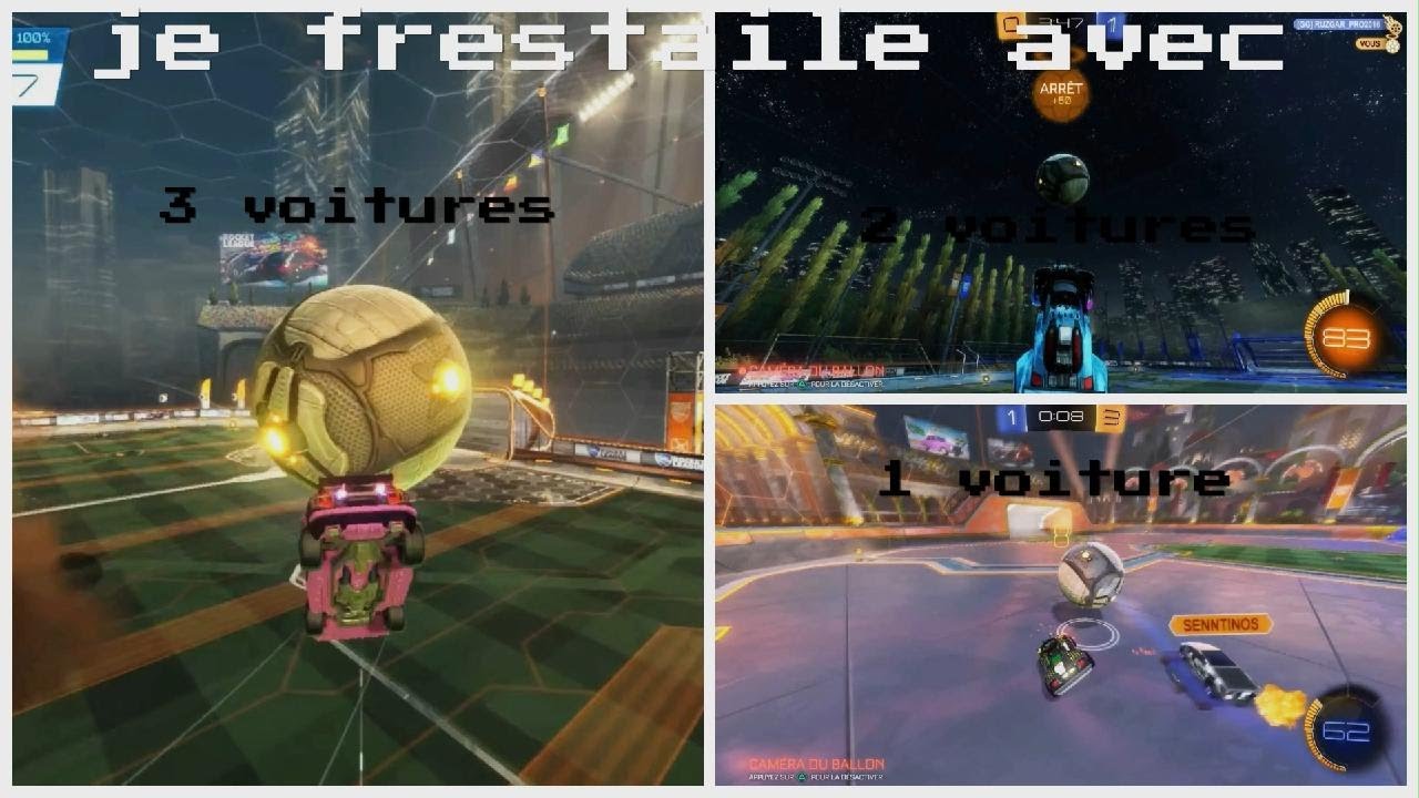 Je freestyle avec trois voitures.