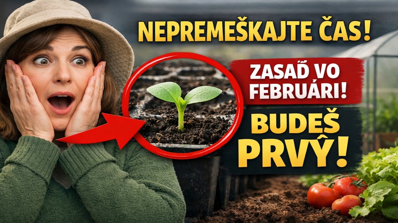 **NEPREMEŠKAJTE ČAS! 20+ Rastlín, ktoré môžete zasiať už vo februári, aby ste mali úrodu skôr ako v