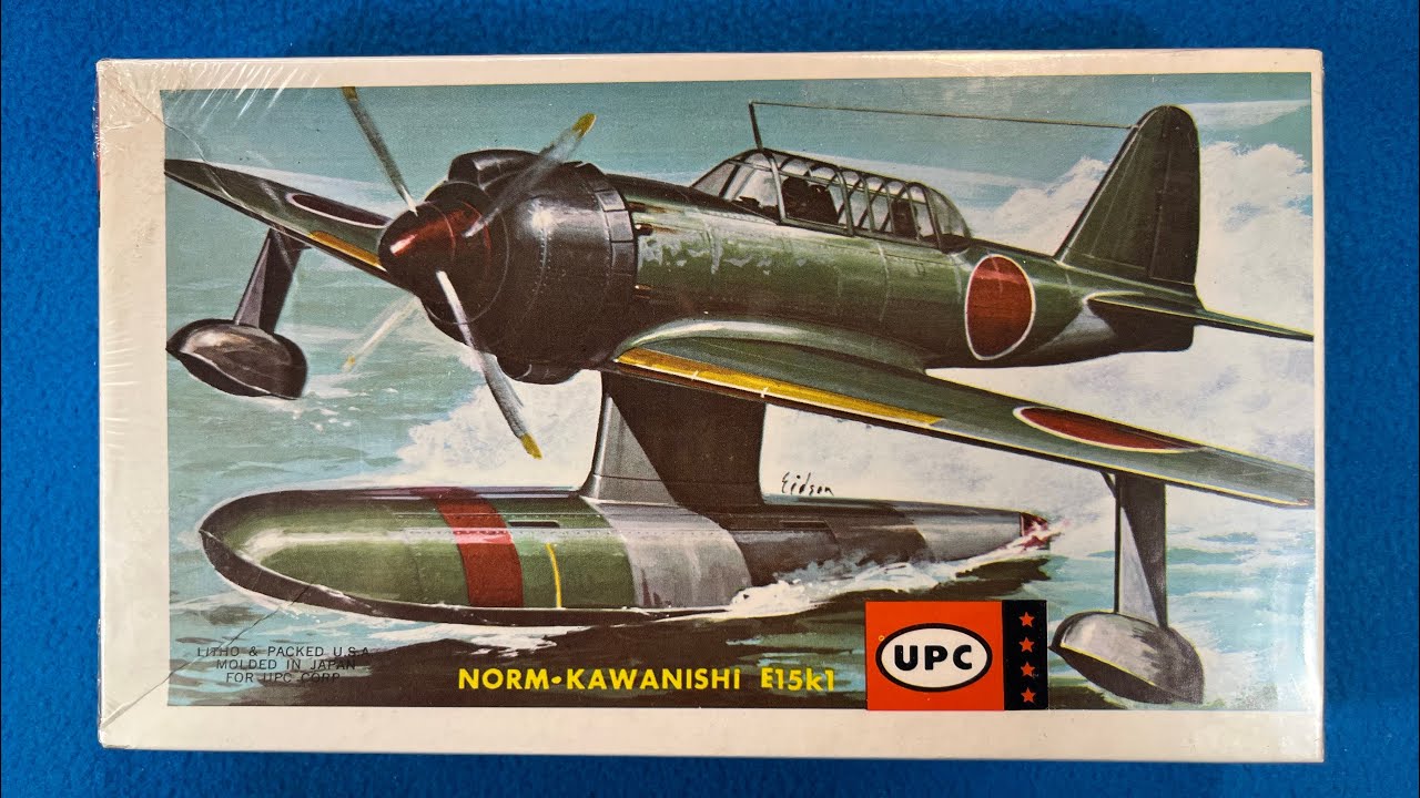 Japanese Week! UPC/Aoshima 1960s Kawanishi E15K1 Shiun “Norm” Vintage Model Airplane Kit Review