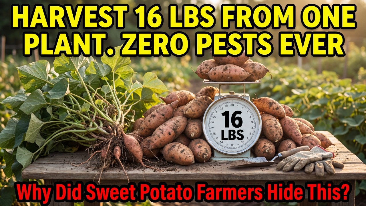 Harvest 16 Lbs From ONE Plant. Zero Pests Ever. Why Did Sweet Potato Farmers Hide This?