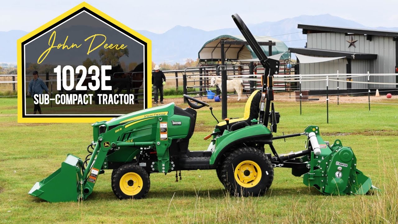 Демонстрационный образец трактора John Deere 1023E | Компактный трактор 1-й серии