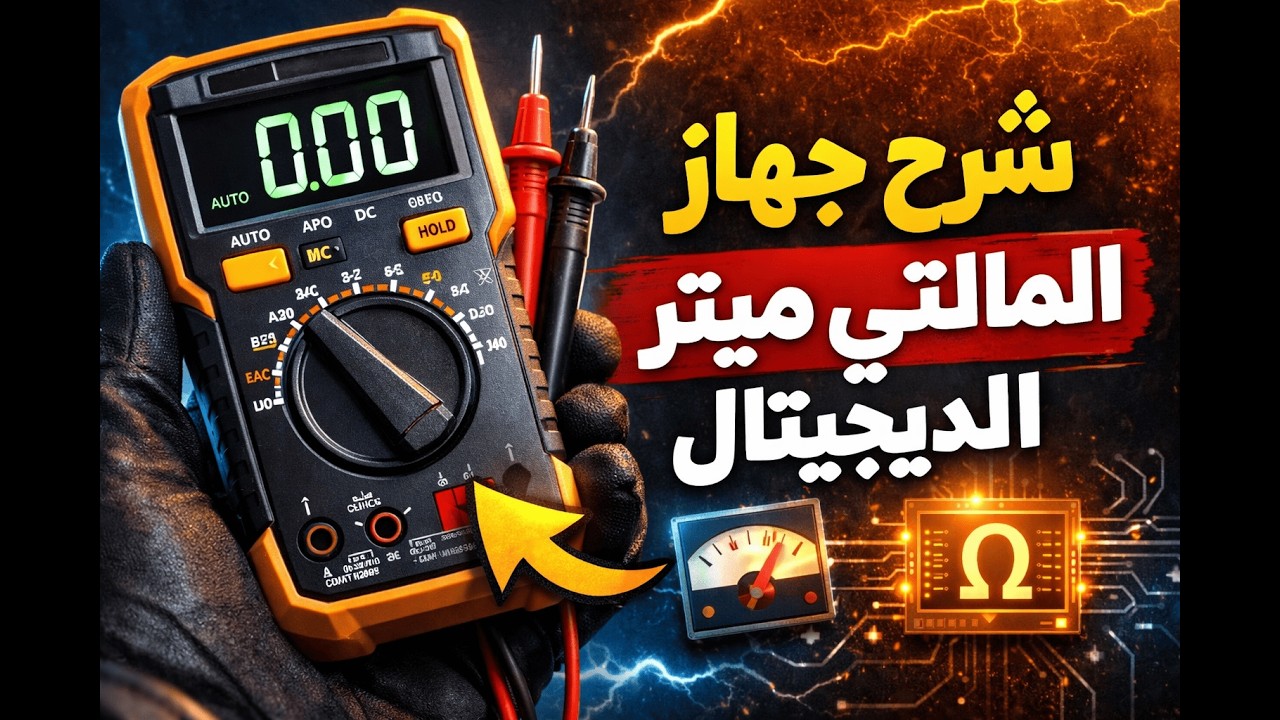 شرح جهاز(Digital Multimeter) part1