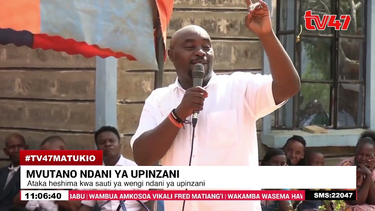 Enoch Wambua amkosoa Matiang’i: Wakamba hawatakubali kudhibitiwa kisiasa