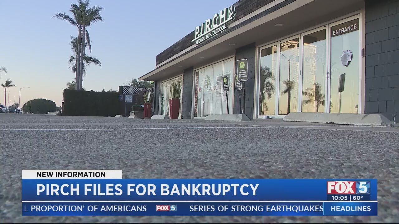 Pirch files for bankruptcy