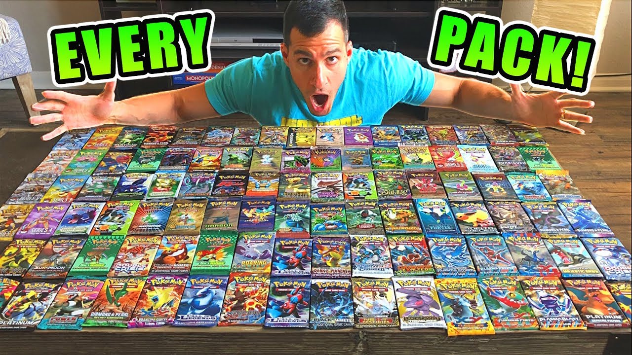 OPENING EVERY POKEMON BOOSTER PACK EVER RELEASED!