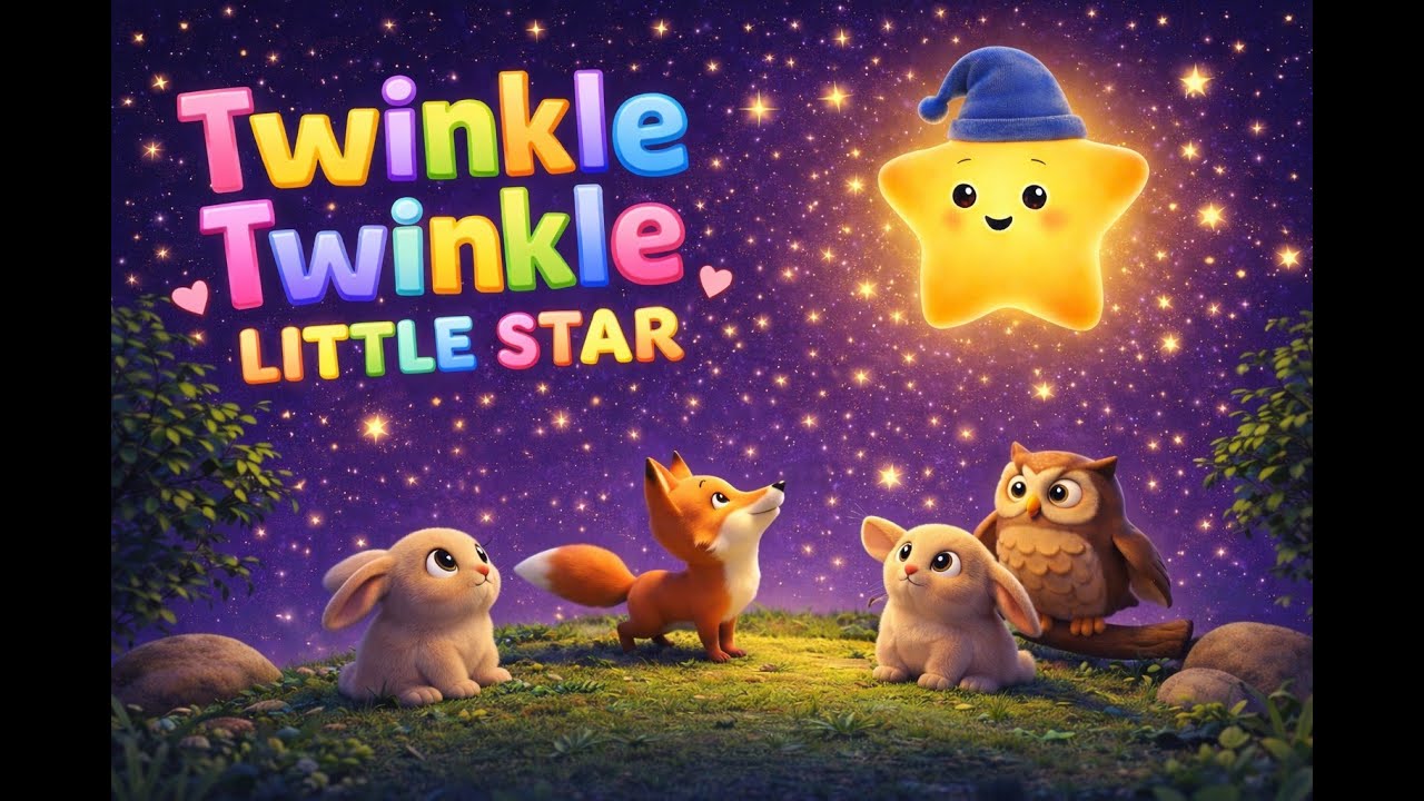 Twinkle Twinkle Little Star | Lullaby & Nursery Rhymes | Storybook Nights