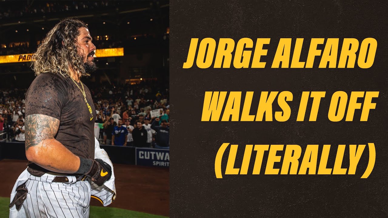 Jorge Alfaro Walks It Off (Literally) | San Diego Padres vs. Los Angeles Dodgers Highlights