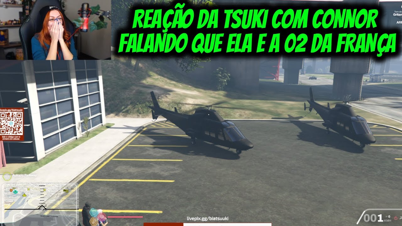 REAÇÃO DA TSUKI COM CONNOR FALANDO QUE ELA E A 02 DA FRANÇA