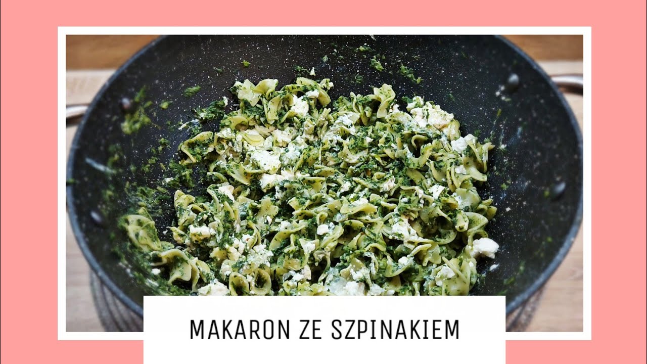 Pyszny MAKARON z szpinakiem i serem feta